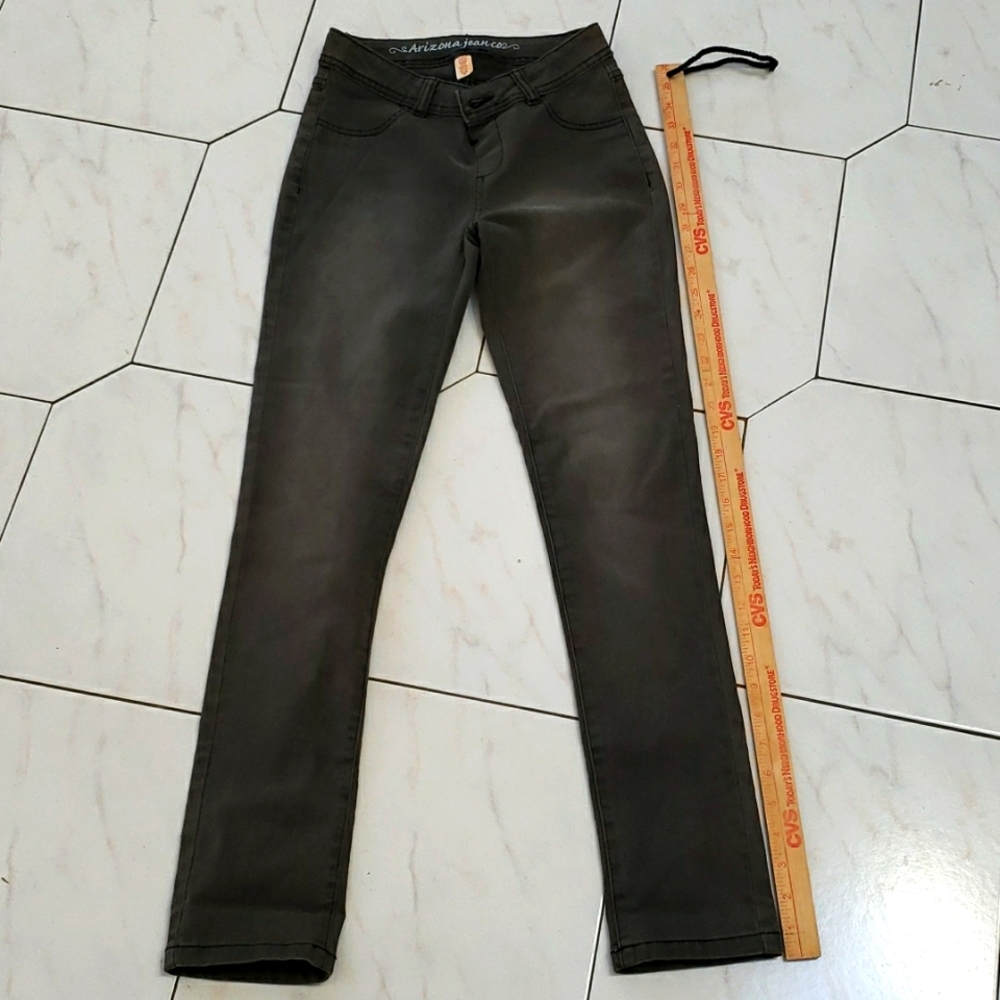 Arizona jeans gray denim/spandex kids size 14 slim